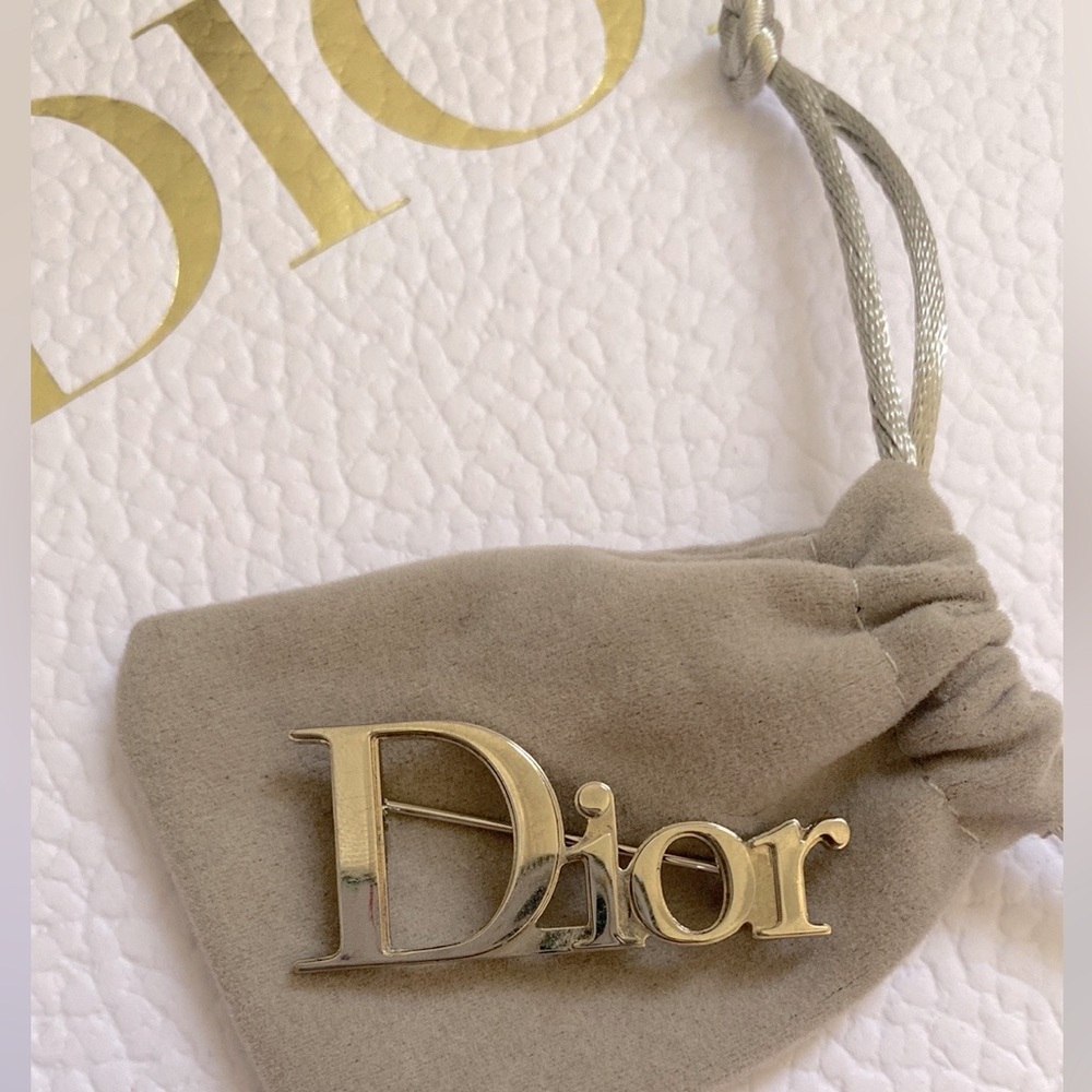 DIOR Silver Brooch Authentic (1pc)